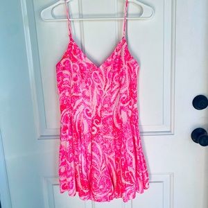 SOLD!! Lilly Pulitzer Kyla romper dress, pink pout